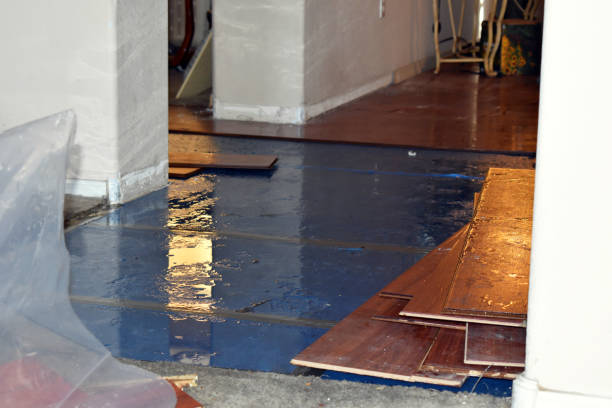 Professional Flood Cleanup technician working in Riverside, NY